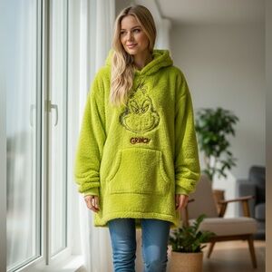 The grinch sweater dress hoodie several sizes available